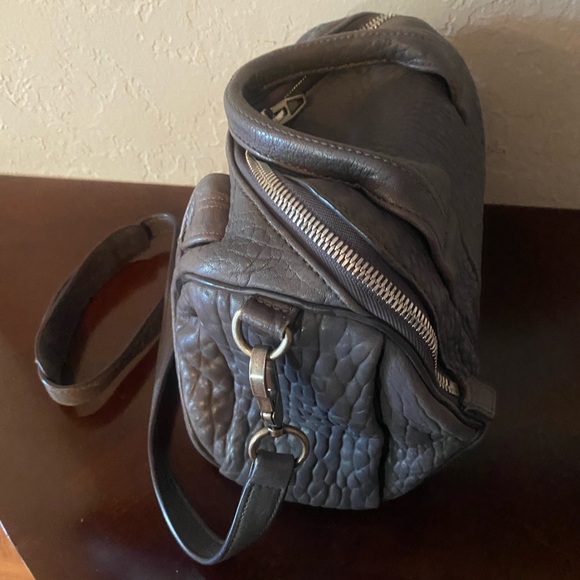 ALEXANDER WANG Rocky Rockie Tundra Gray Cross Body Bag Leather Perfect Condition - Picture 9 of 13